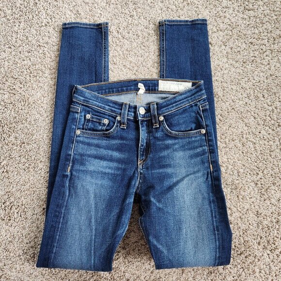 Rag & Bone High Rise Skinny Jeans - Picture 1 of 9